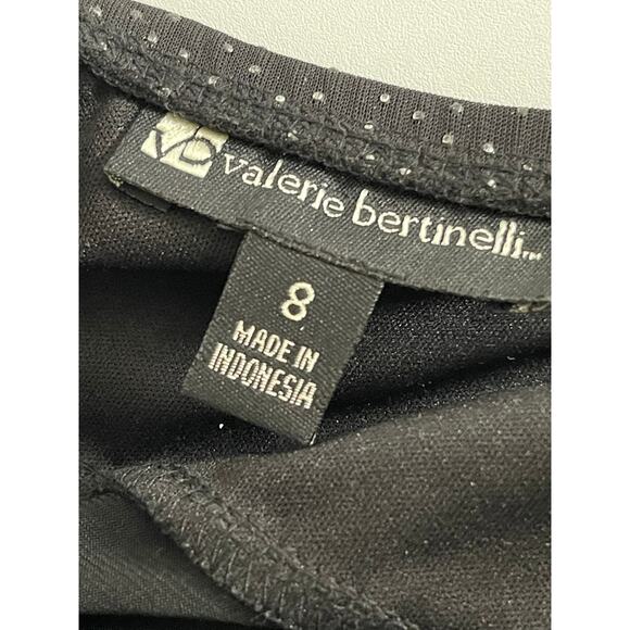 Valerie Bertinelli Womens 8 Halter Polka Dot Tiered Fit Black Dress Y2K Feminine - Picture 4 of 9